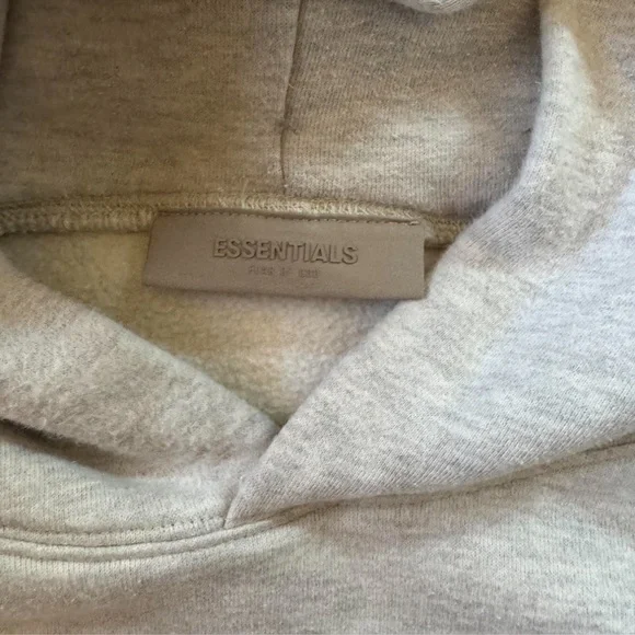 Essentials Light Gray Men's Hoodie - Picture 2 of 4